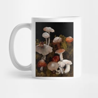 Mushroom forest floor watercolor Mug